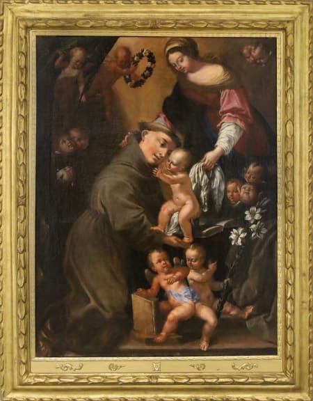 Simone Barabino — Madonna con Bambino, Sant'Antonio e angeli